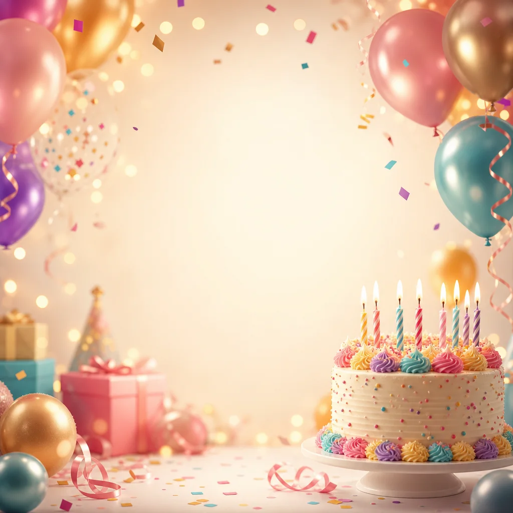 生日祝福贺卡模板